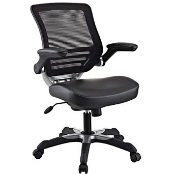 Modern Black Mesh Back Ergonomic Office Chair With Flip-up Arms