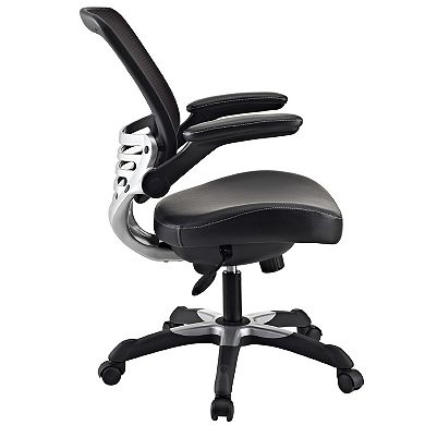 Modern Black Mesh Back Ergonomic Office Chair With Flip-up Arms