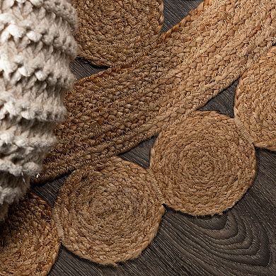 Bodhi Round Natural Jute Hippie Circle Area Rug