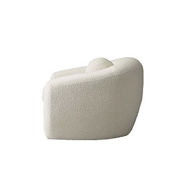 Halo Fabric White Sofa Chair