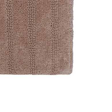 Lavish Striped Bath Rug Is Made Of Soft Plush Cotton Is Super Soft To The Touch