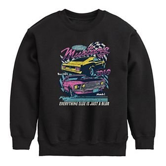 Boys 8-20 Ford Mustang Blur Fleece Sweatshirt