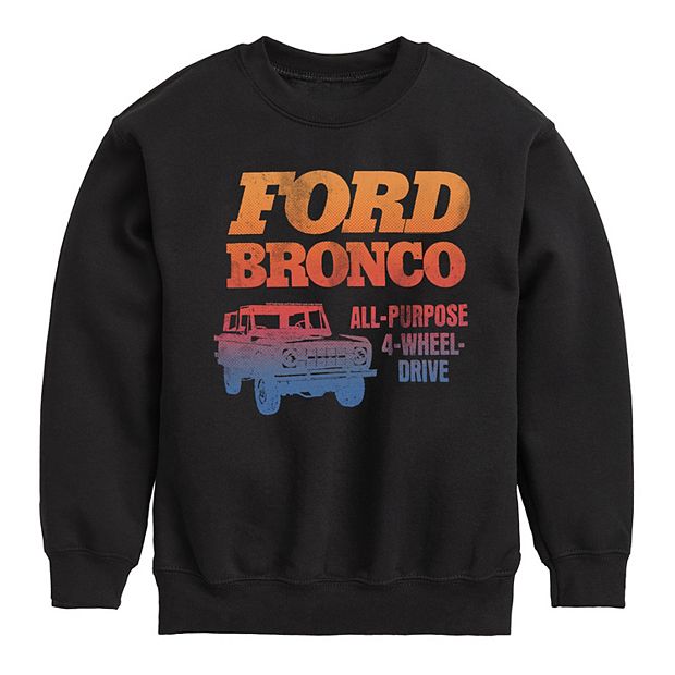 Boys 8 20 Ford Bronco 4 Wheel Drive Fleece Sweatshirt