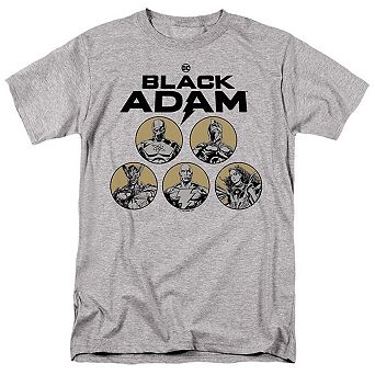 Black Adam Black Adam Contrast Group Short Sleeve Adult T-shirt