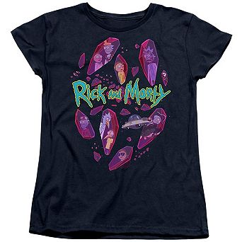 Rick And Morty Death Crystal Futures Short Sleeve Women´s T-Shirt