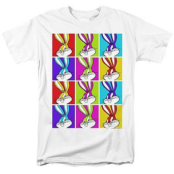 Looney Tunes Bugs Tiles Short Sleeve Adult T-shirt
