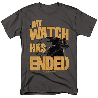 Game Of Thrones My Watch Has Ended Short Sleeve Adult T-shirt