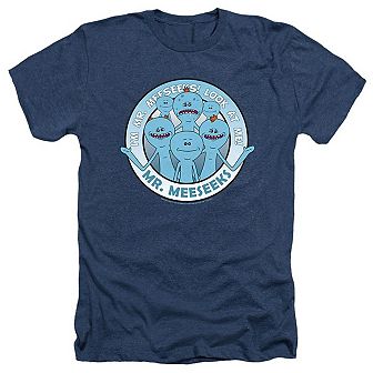 Rick And Morty Mr Meeseeks Adult Heather T-shirt