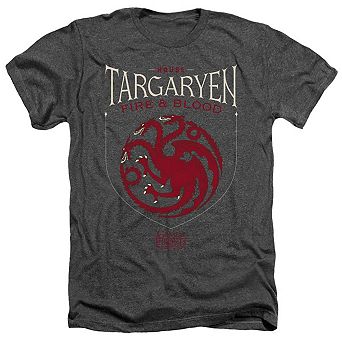 Game Of Thrones House Targaryen Sigil Adult Heather T-shirt