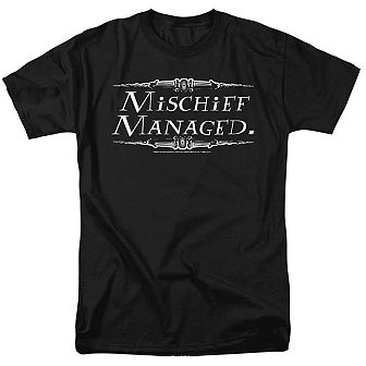 Harry Potter Mischief Managed Short Sleeve Adult T-shirt