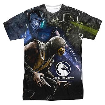 Mortal Kombat X Three Of A Kind Short Sleeve Adult Poly Crew T-shirt