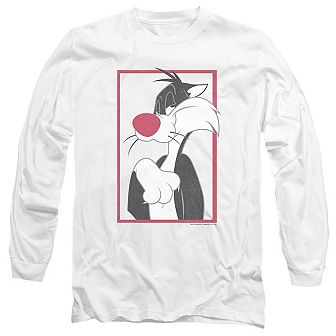 Looney Tunes Sylvester Long Sleeve Adult T-shirt