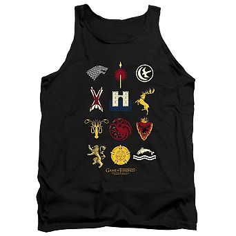 Game Of Thrones House Sigils Adult Tank Top