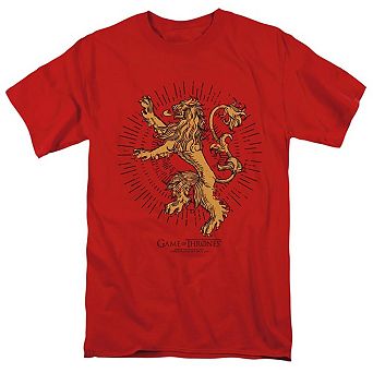Game Of Thrones Lannister Burst Sigil Short Sleeve Adult T-shirt