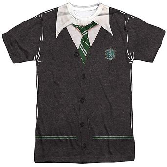 Harry Potter Slytherin Uniform Short Sleeve Adult Poly Crew T-shirt