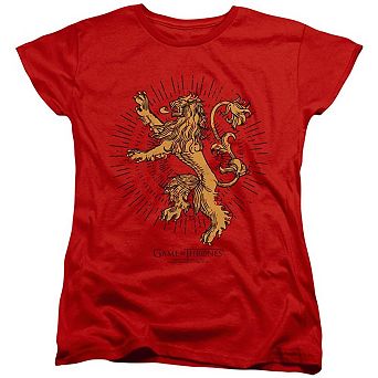 Game Of Thrones Lannister Burst Sigil Short Sleeve Women´s T-Shirt