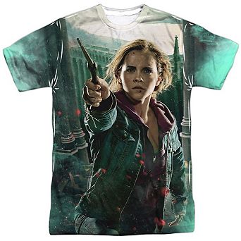 Harry Potter Hermione Final Battle Short Sleeve Adult Poly Crew T-shirt