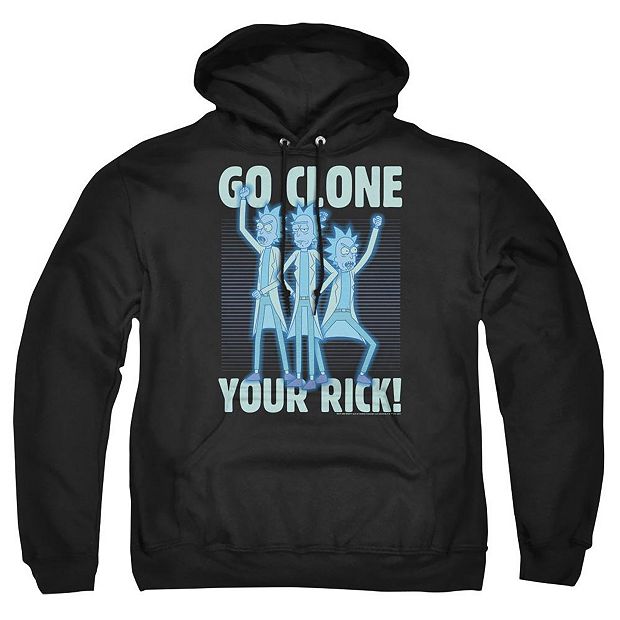 Rick And Morty Go Clone Your Rick Adult Pull Over Hoodie