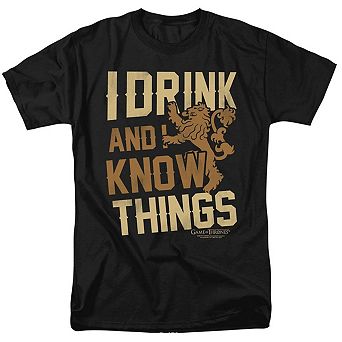 Game Of Thrones Know Things Short Sleeve Adult T-shirt