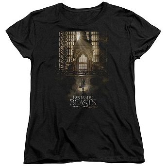 Fantastic Beasts Poster Short Sleeve Womens T-shirt