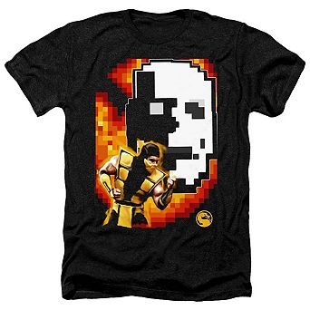 Mortal Kombat Klassic Scorpion Adult Heather T-shirt