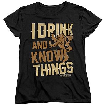 Game Of Thrones Know Things Short Sleeve Women´s T-Shirt