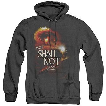Lord Of The Rings You Shall Not Pass Adult Heather Hoodie