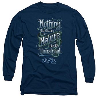 Fantastic Beasts Unnatural Long Sleeve Adult T-shirt