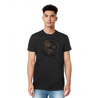 Mortal Kombat X Metal Seal Adult Heather T-shirt