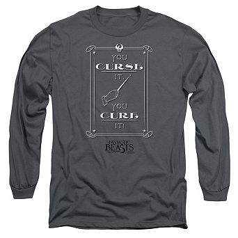 Fantastic Beasts Curse It Long Sleeve Adult T-shirt
