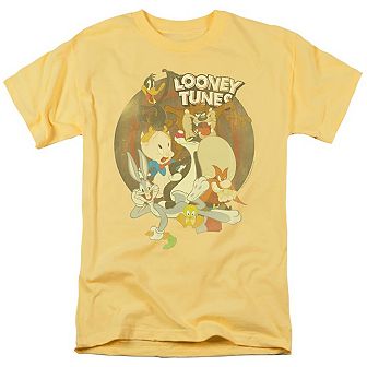 Looney Tunes Gangs All Here Short Sleeve Adult T-shirt