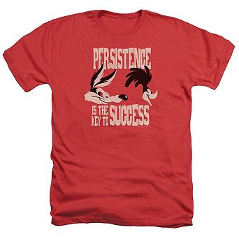 Looney Tunes Persistence Adult Heather T-shirt