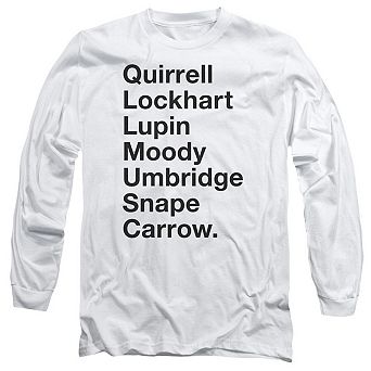 Harry Potter Professors Long Sleeve Adult T-shirt