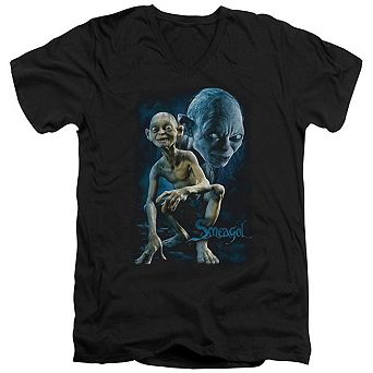 Lord Of The Rings Smeagol Short Sleeve Adult V Neck T-shirt