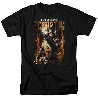 Mortal Kombat Scorpion Short Sleeve Adult T-shirt