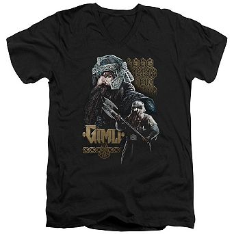 Lord Of The Rings Gimli Short Sleeve Adult V Neck T-shirt
