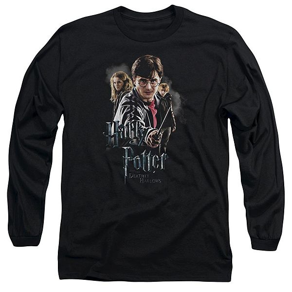 Harry Potter Deathly Hollows Cast Long Sleeve Adult T-shirt