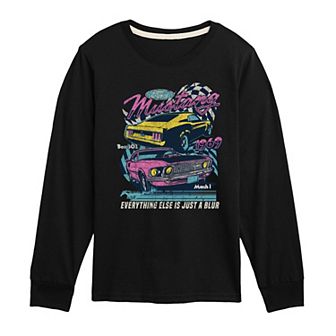 Boys 8-20 Ford Mustang Blur Long Sleeve Graphic Tee