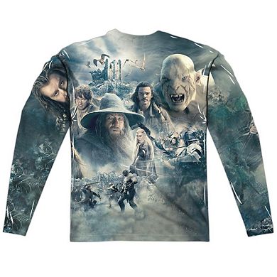 Hobbit Epic Poster Long Sleeve Adult Poly Crew T-shirt