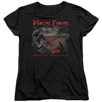 Lord Of The Rings Power Corrupts Short Sleeve Womens T-shirt