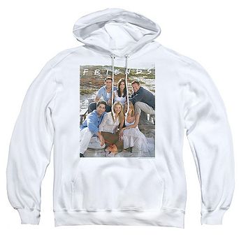 Friends Lifes A Beach Adult Pull Over Hoodie