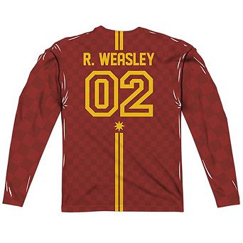 Harry Potter Weasley Sweater Long Sleeve Adult Poly Crew T-shirt
