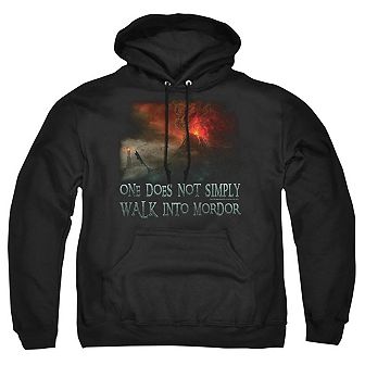 Lord Of The Rings Walk In Mordor Adult Pull Over Hoodie