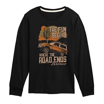 Boys 8-20 Ford Bronco Fun Long Sleeve Graphic Tee
