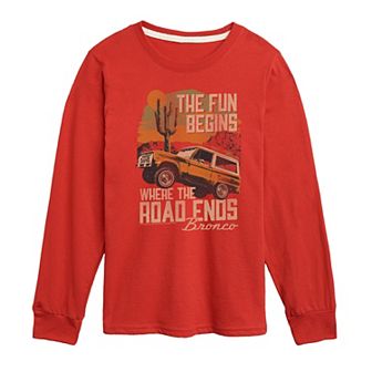Boys 8-20 Ford Bronco Fun Long Sleeve Graphic Tee