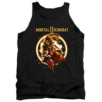 Mortal Kombat 11 Scorpion Flames Adult Tank Top