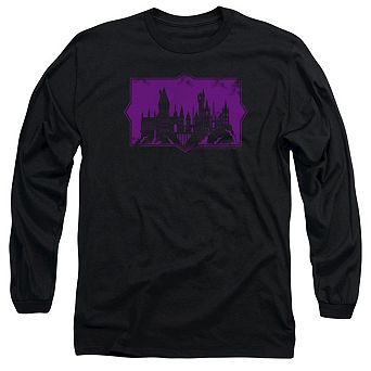 Fantastic Beasts 2 Hogwarts Silhouette Long Sleeve Adult T-shirt