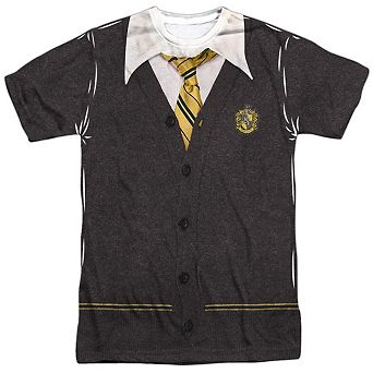 Harry Potter Hufflepuff Uniform Short Sleeve Adult Poly Crew T-shirt
