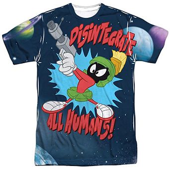 Looney Tunes Disintegrate Short Sleeve Adult Poly Crew T-shirt