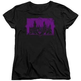 Fantastic Beasts 2 Hogwarts Silhouette Short Sleeve Women´s T-Shirt